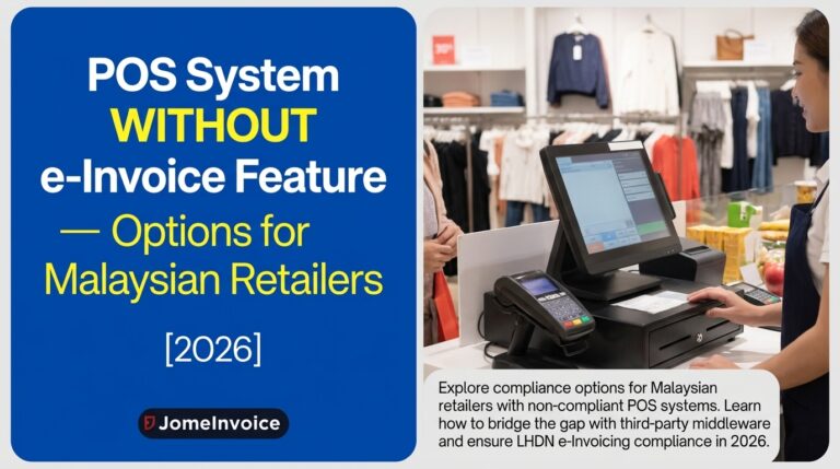 Three options for Malaysian retailers with POS system without e-invoice — manual portal, POS upgrade, middleware